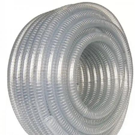 شیلنگ آبنما فنردار شفاف از جنس پی وی سی